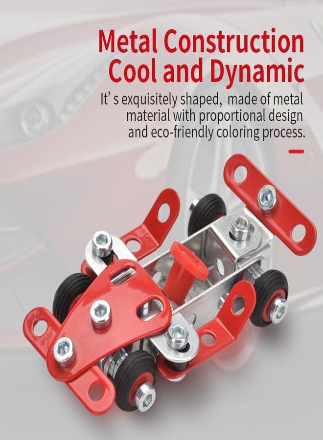 Ferthor Fun Racing Car STEM Toy Sets for Boys Ages 8-12, Metal Building Kit,STEM Building Toys for Boys Age 8-12,Roadster Red Vehicle Car Model for Kids 8 9 10 11 12-16 Years Old（265PCS） - Image 2